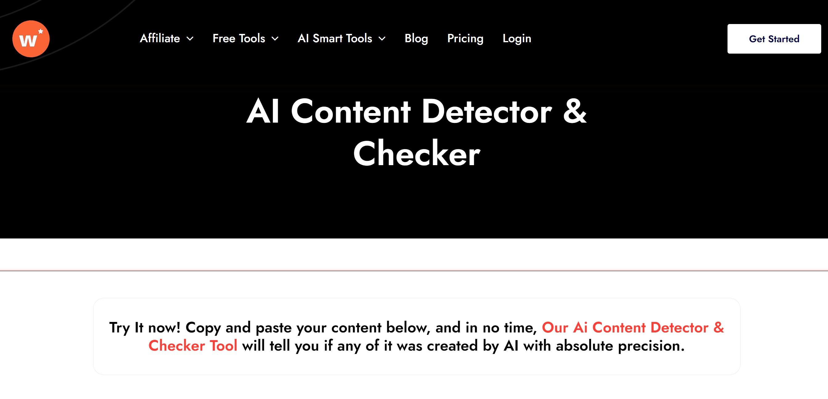 Writecream AI Content Detector
