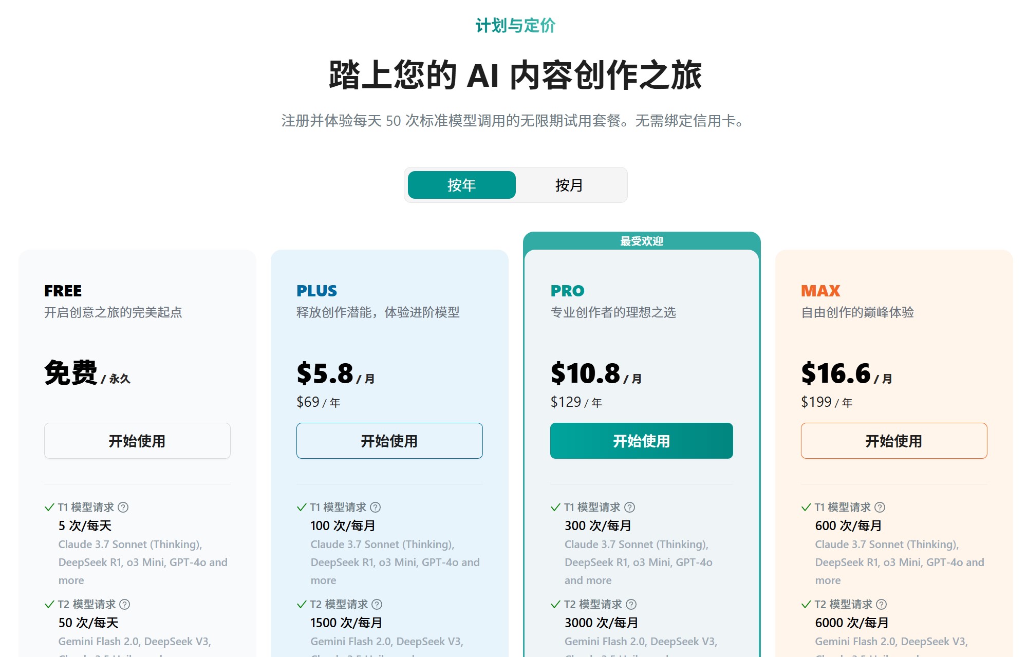 Refly价格方案图