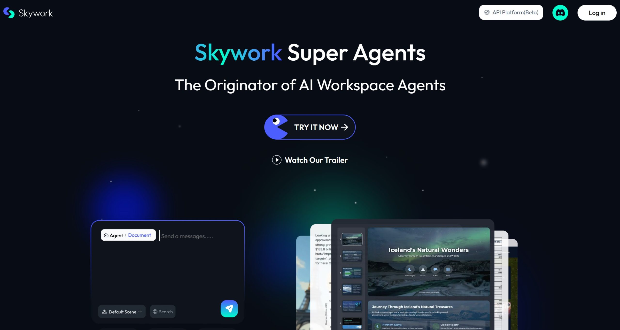 Skywork Super Agents 官网图