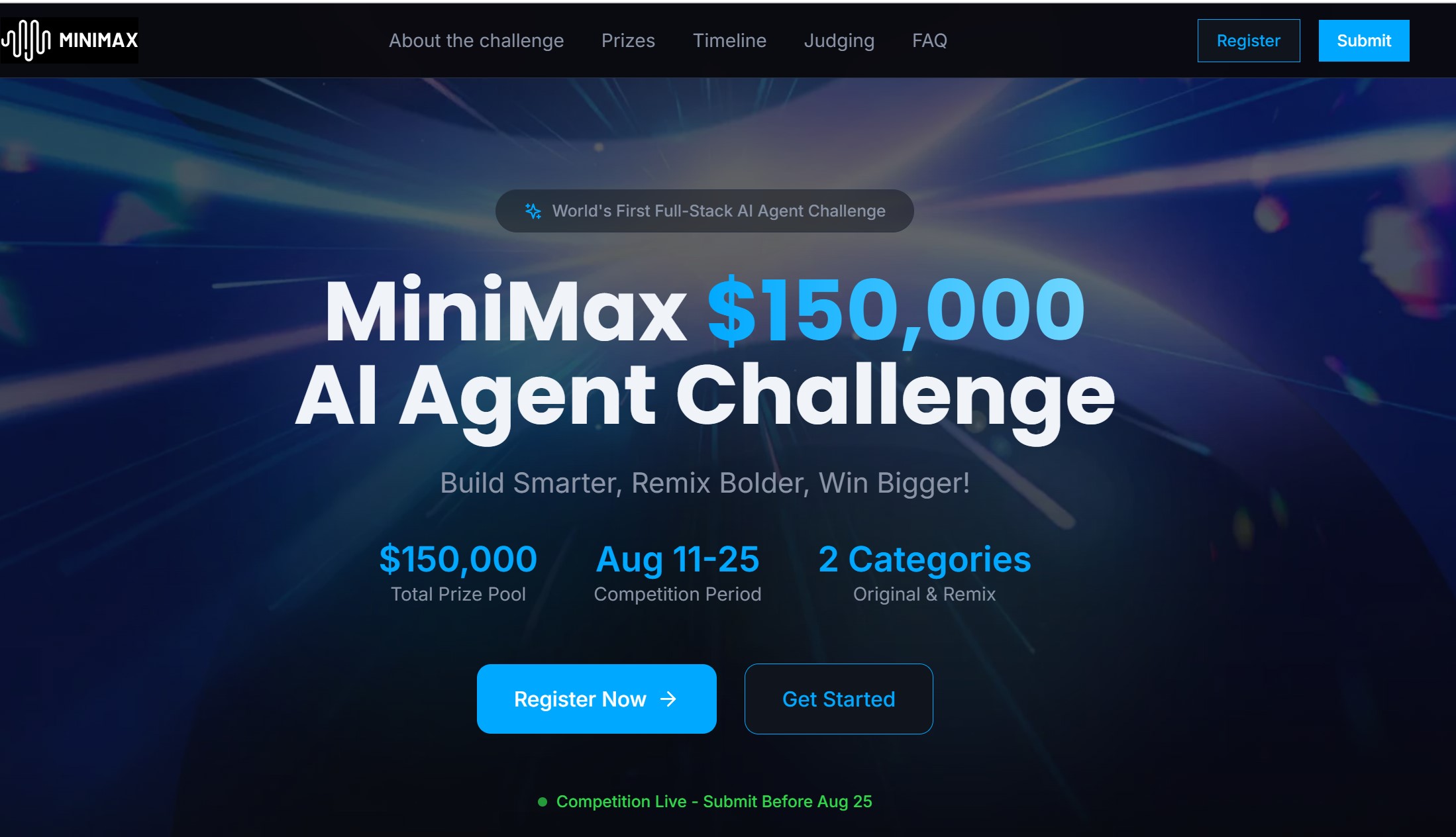 MiniMax发起挑战15万美金大奖