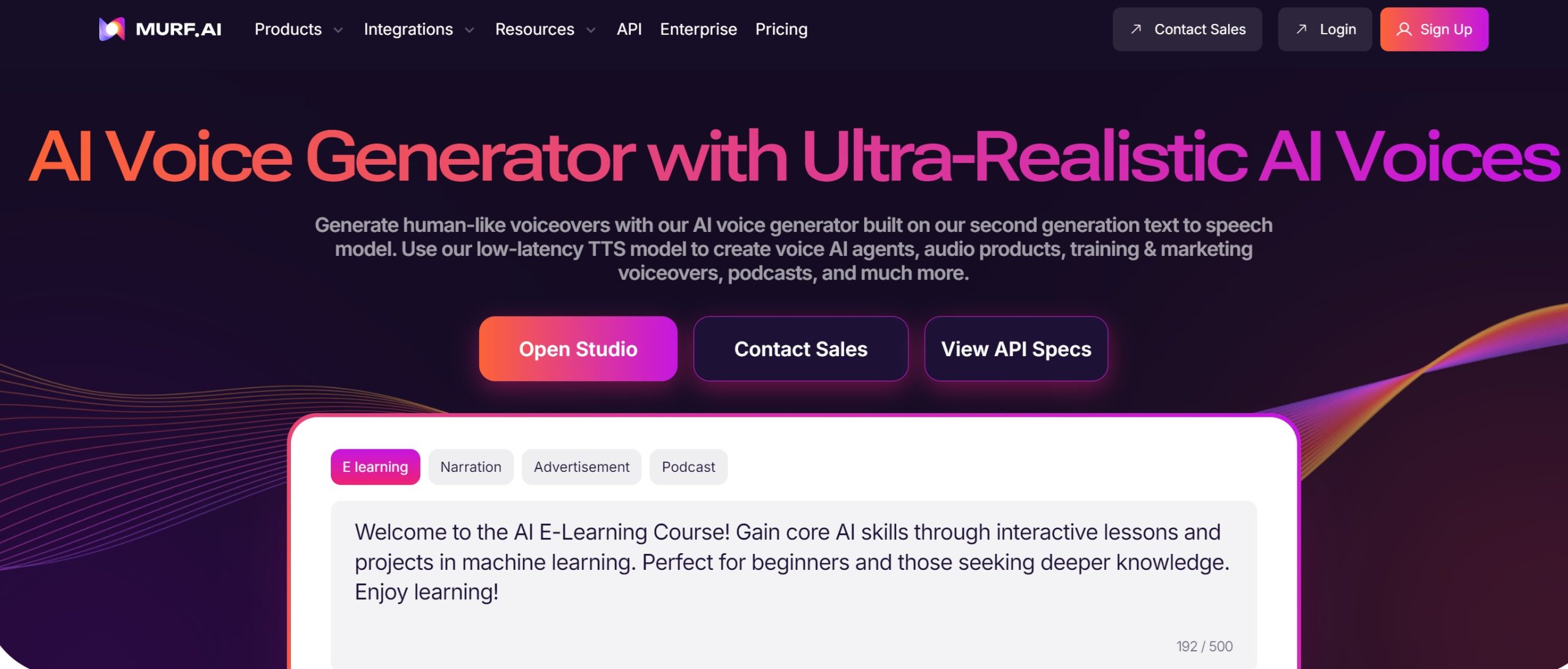 Murf.ai官网截图