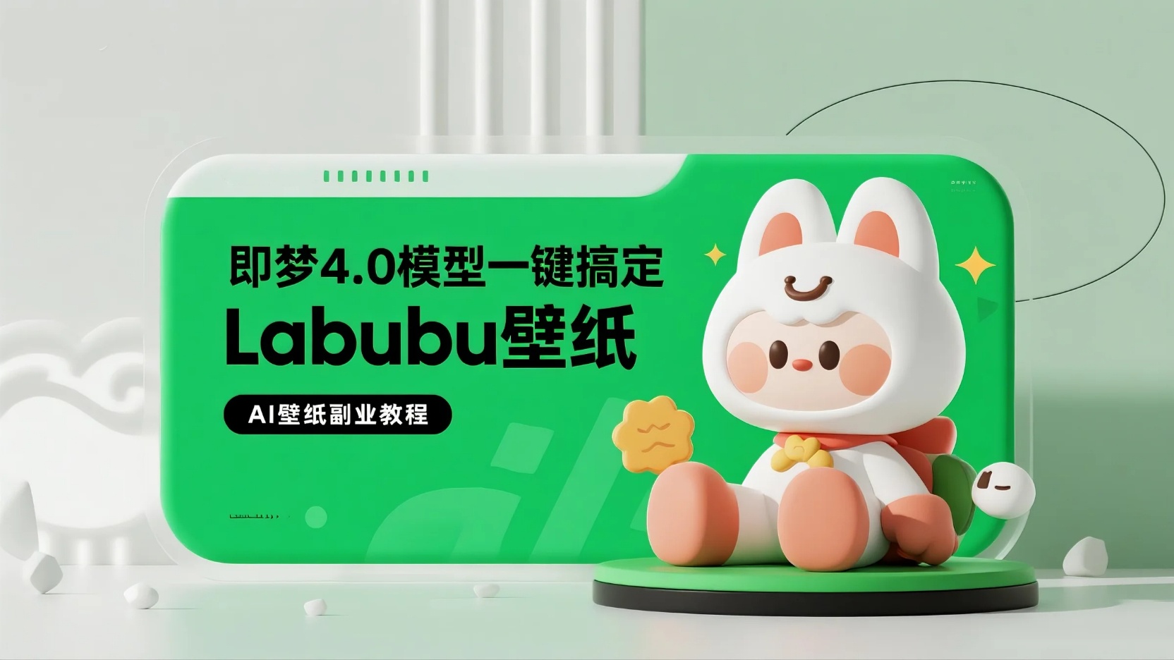即梦AI 4.0模型实操：Labubu壁纸教程（静态+动态全流程）