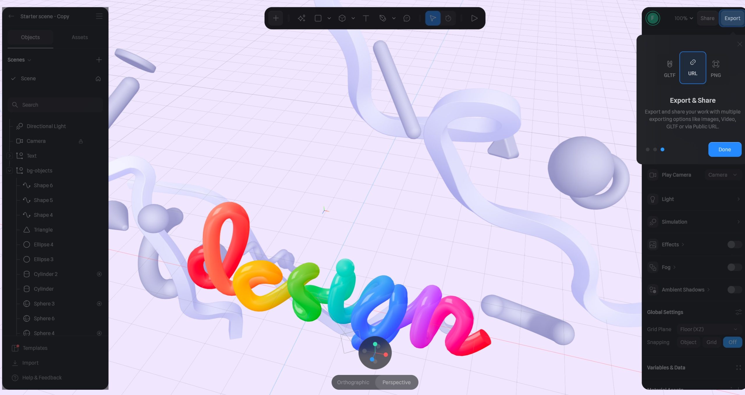 Spline AI操作界面图