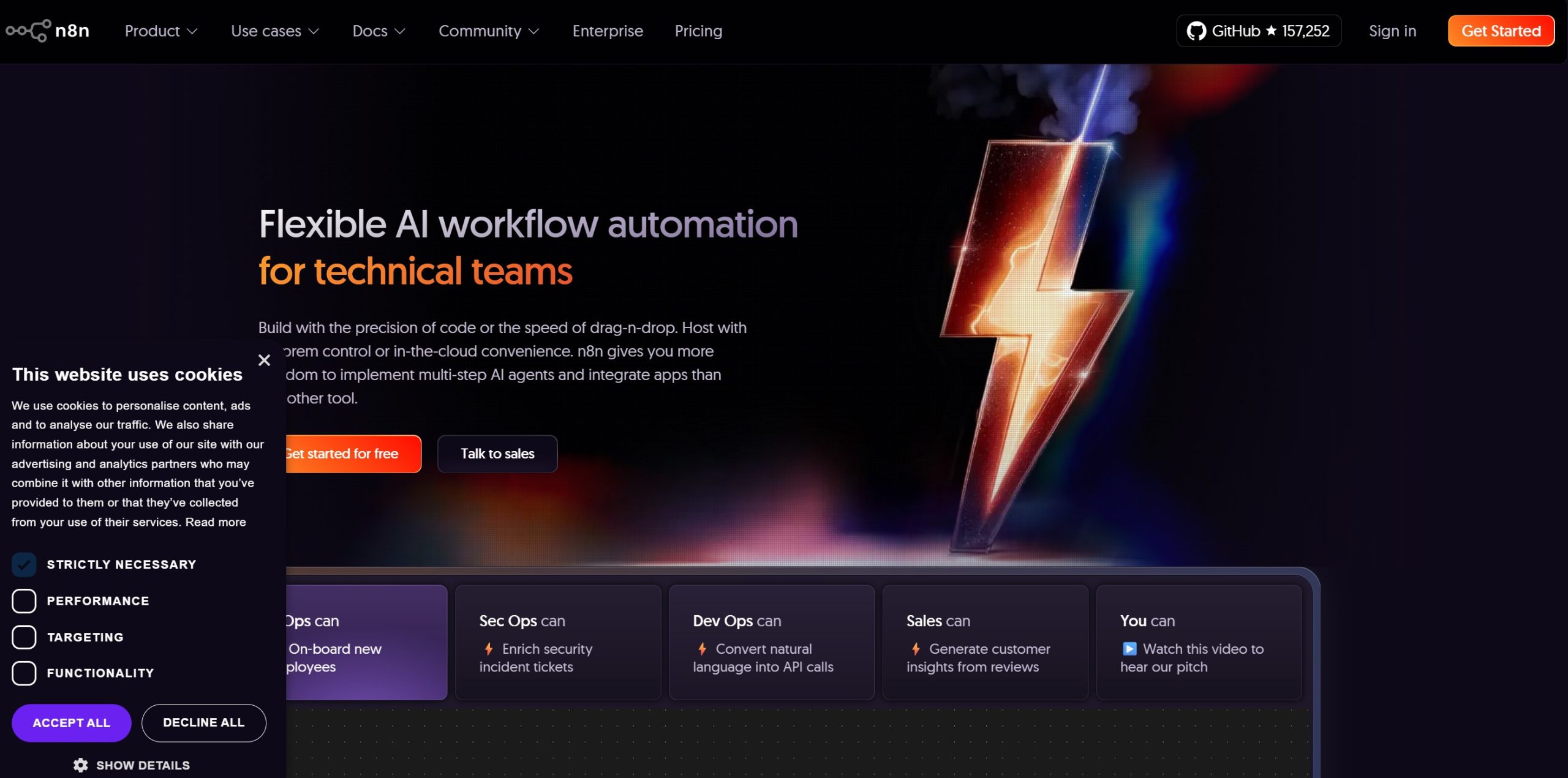 n8n官网首页截图