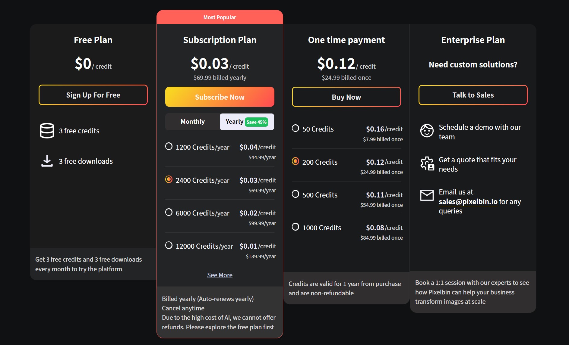 watermarkremover.io价格方案