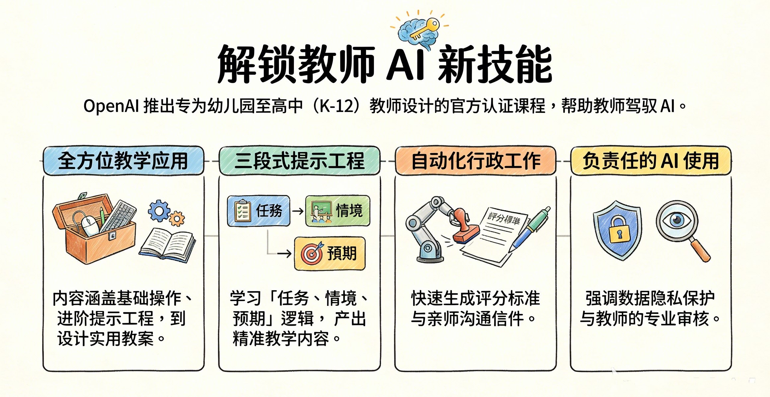 K12教师版AI课程介绍海报