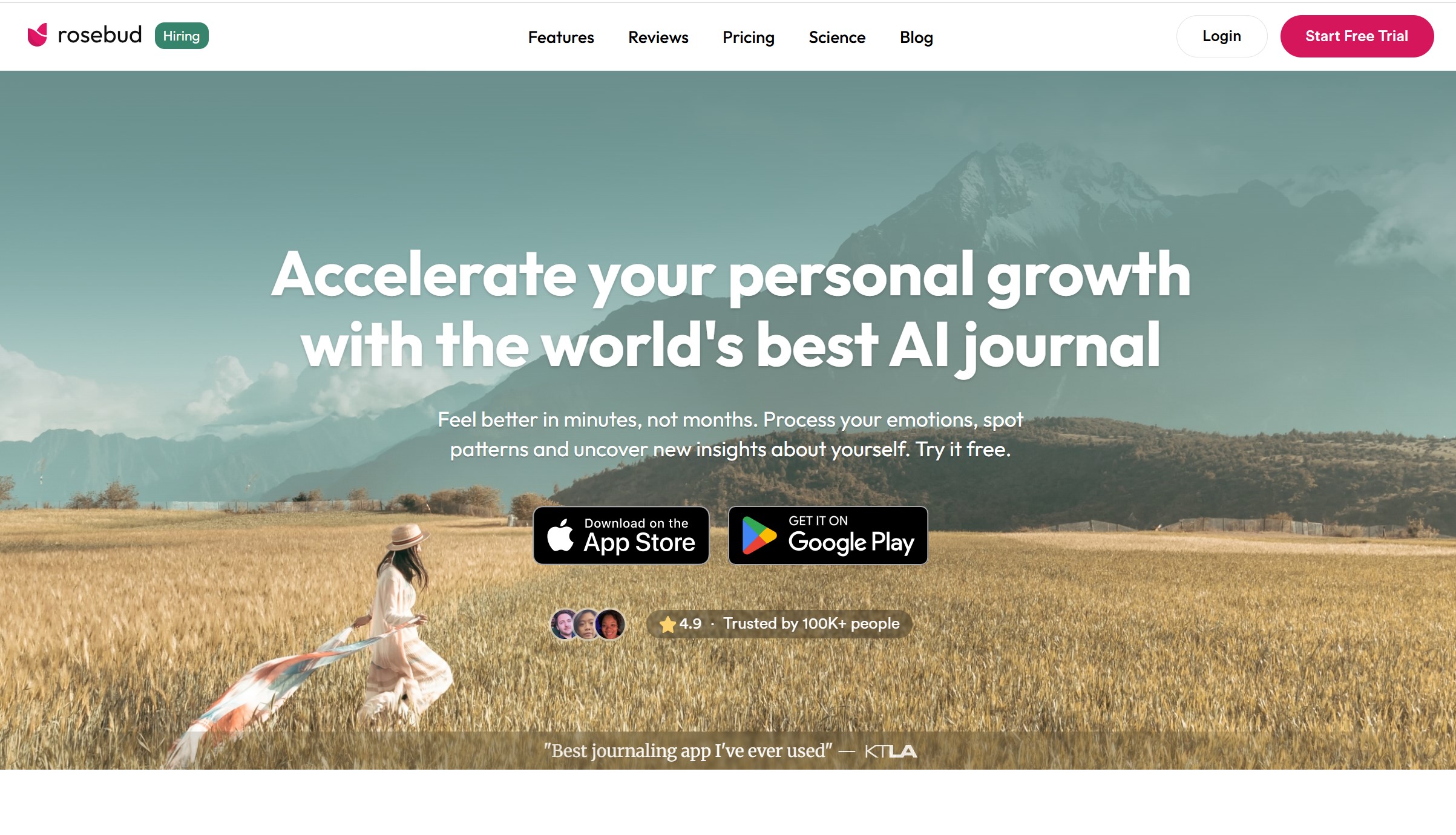 Rosebud.app官网首页