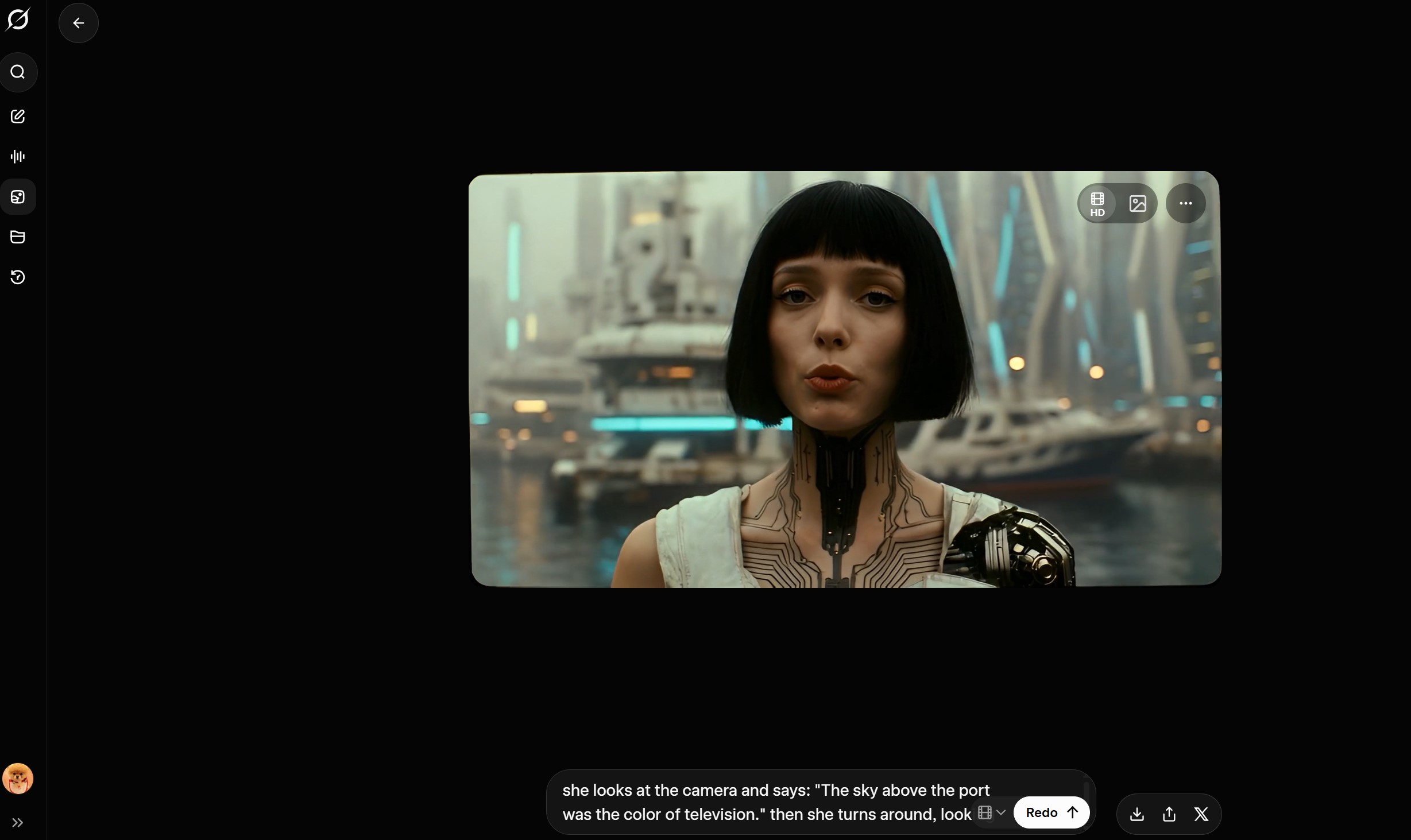 Grok Imagine 1.0 操作界面截图