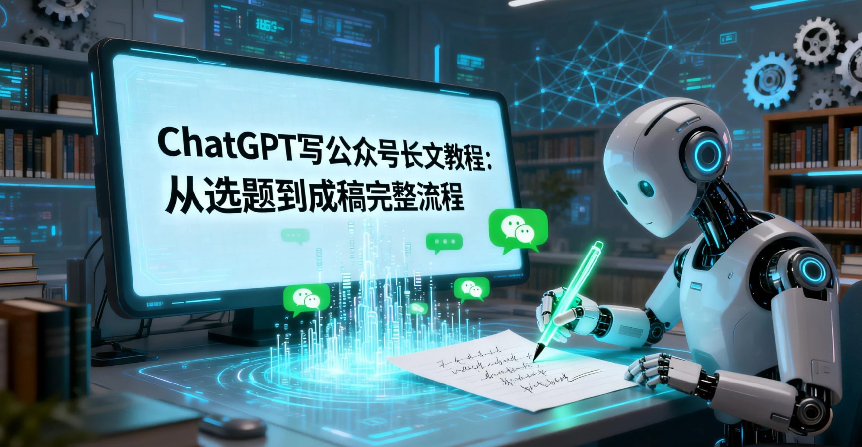 ChatGPT写公众号长文教程封面:从选题到成稿实操