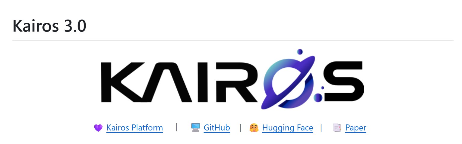 Kairos 3.0-4B 大晓机器人开源的具身原生世界模型