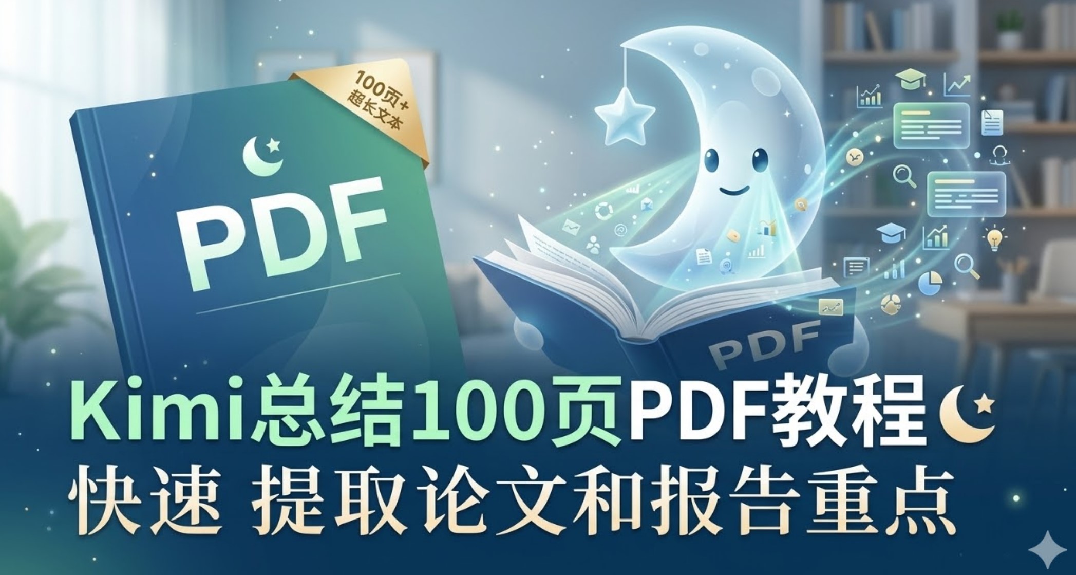 Kimi总结100页PDF教程:快速提取论文和报告重点