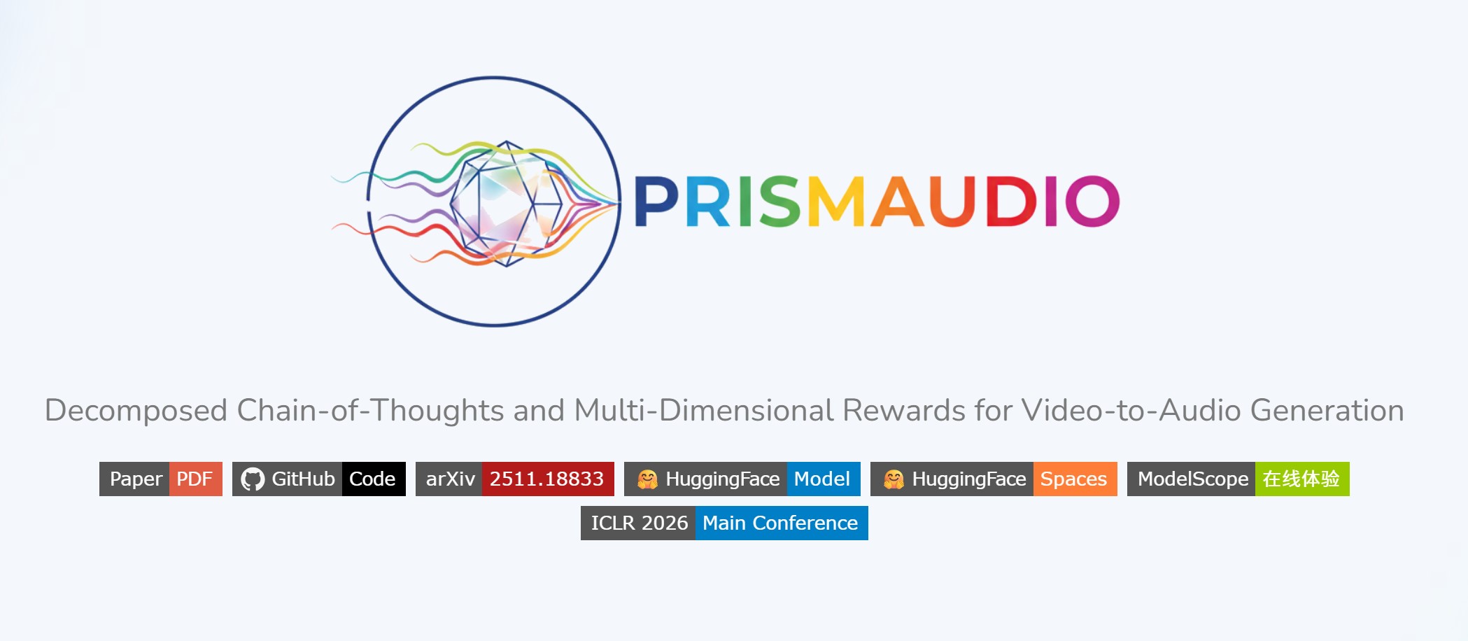 PrismAudio – FunAudioLLM推出的视频到音频多模态生成模型