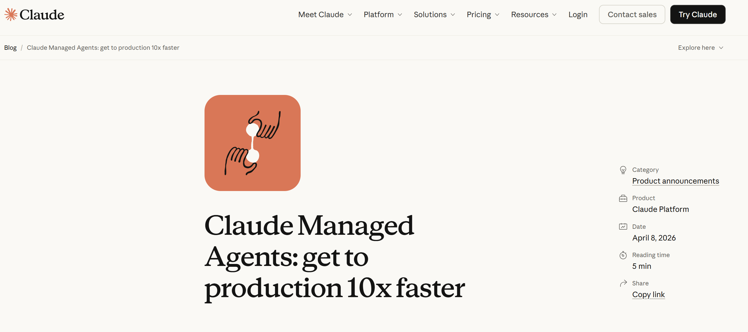 Claude Managed Agents – Anthropic 推出的托管式 AI Agent 执行平台