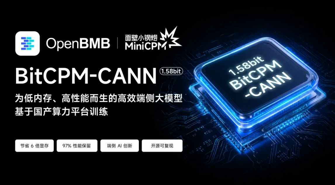 BitCPM-CANN – 面壁智能推出的低比特端侧大语言模型