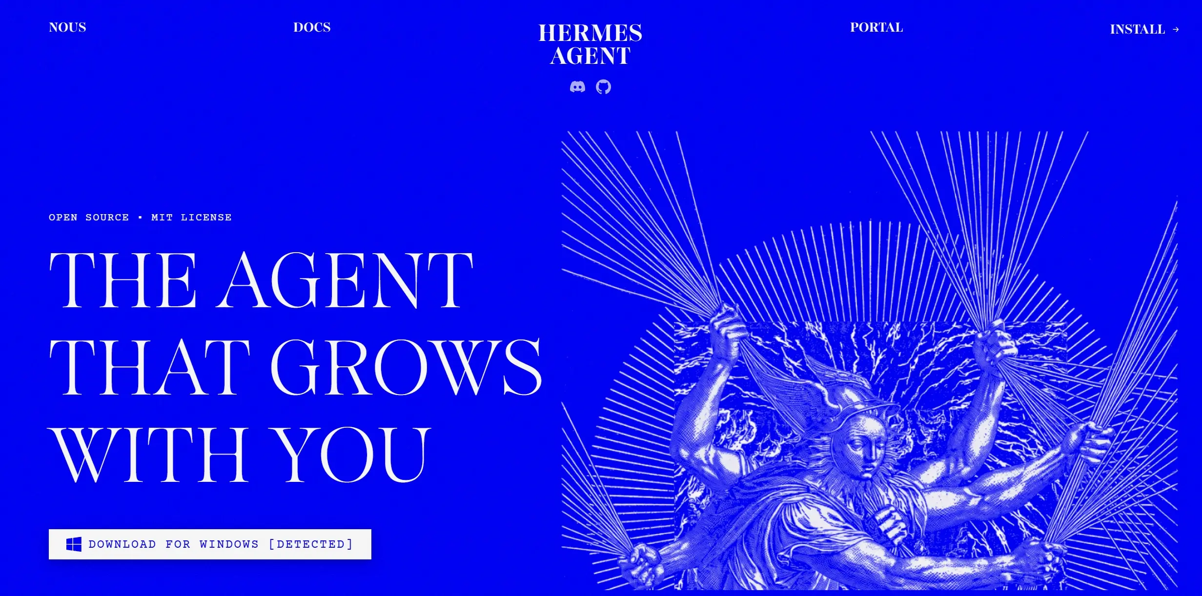 Hermes Desktop官网首页