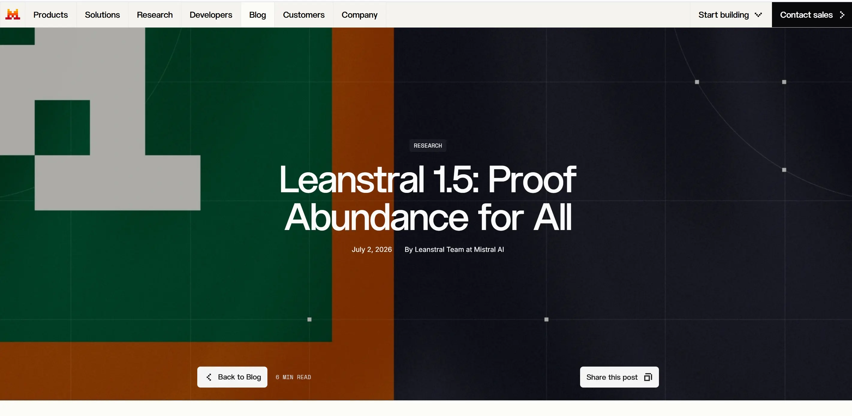 Leanstral 1.5 – Mistral AI推出的Lean 4形式化证明与程序验证模型