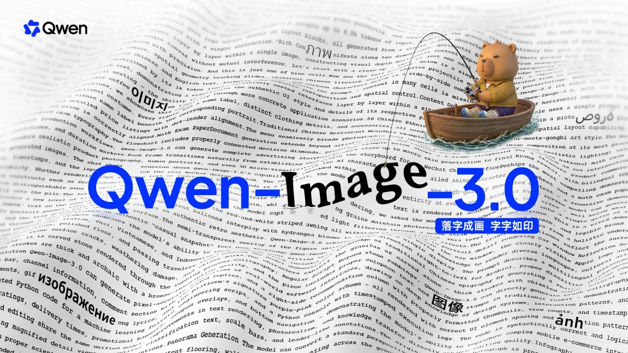 Qwen-Image-3.0 – 阿里巴巴通义千问推出的AI图像生成模型
