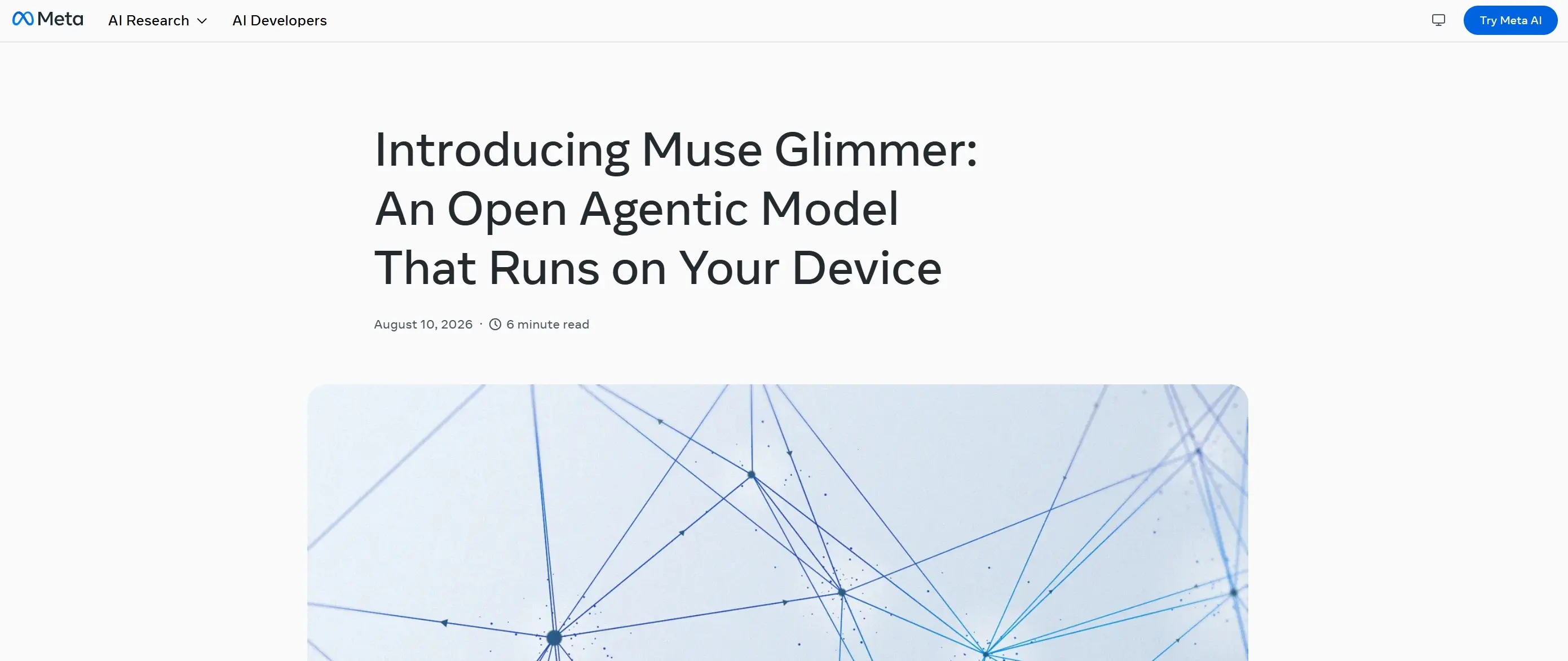 Muse Glimmer – Meta推出的本地运行开源智能体模型