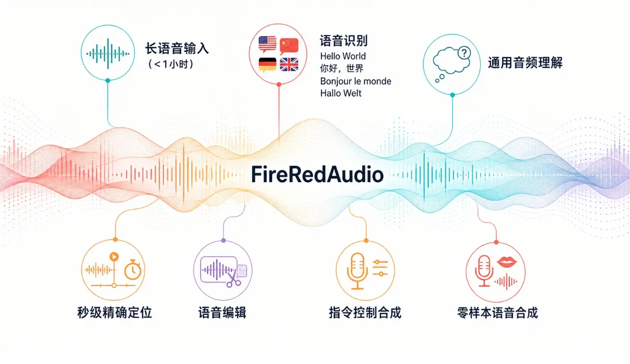 FireRedAudio – 小红书FireRed团队推出的通用音频语言模型