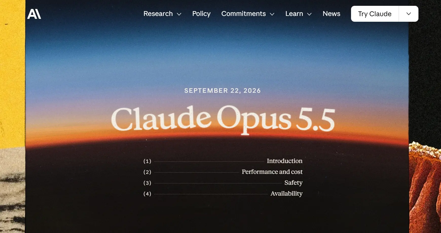 Claude Opus 5.5 – Anthropic推出的最新旗舰模型