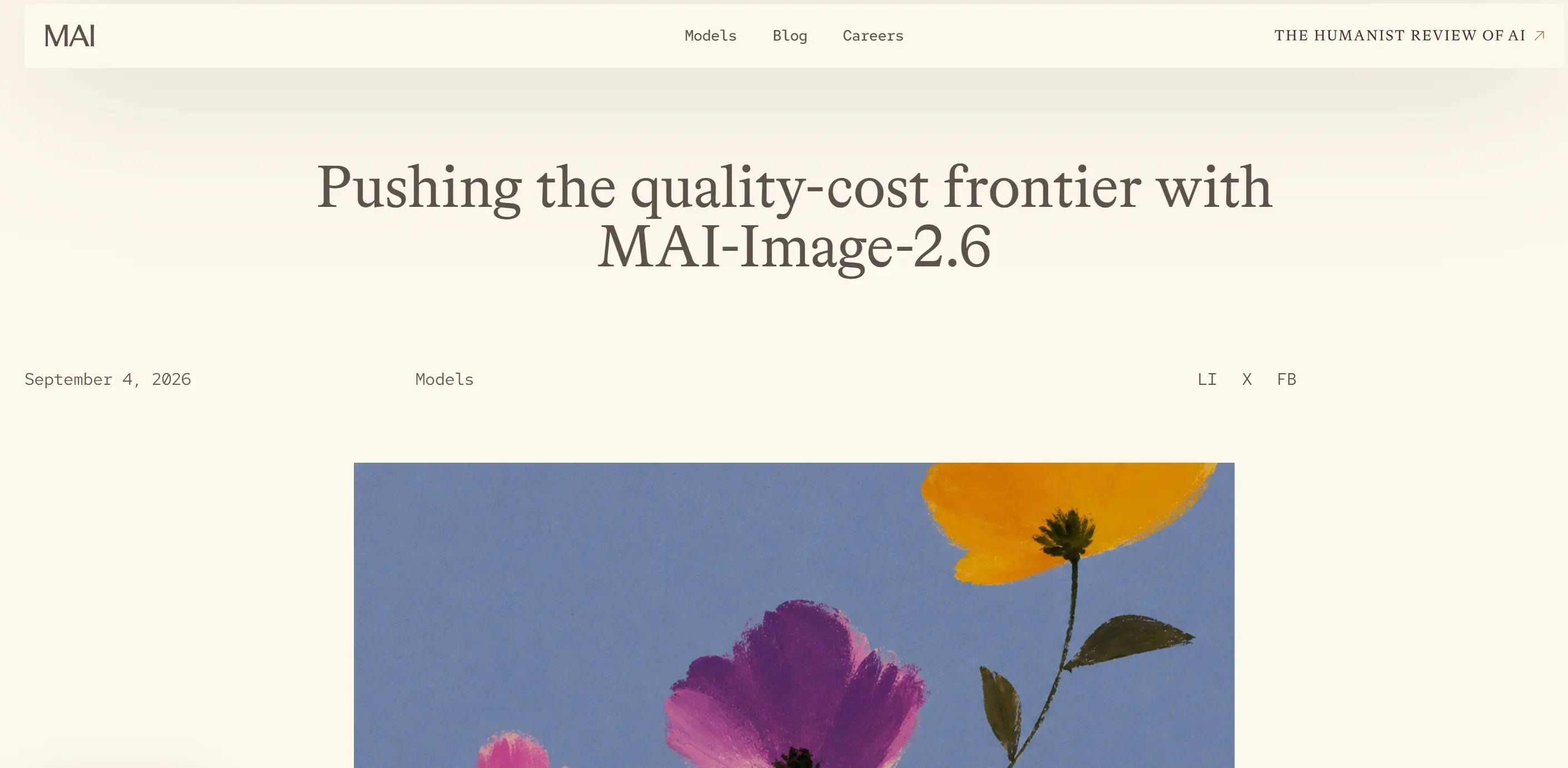 MAI-Image-2.6-Flash – 微软推出的AI图像生成模型
