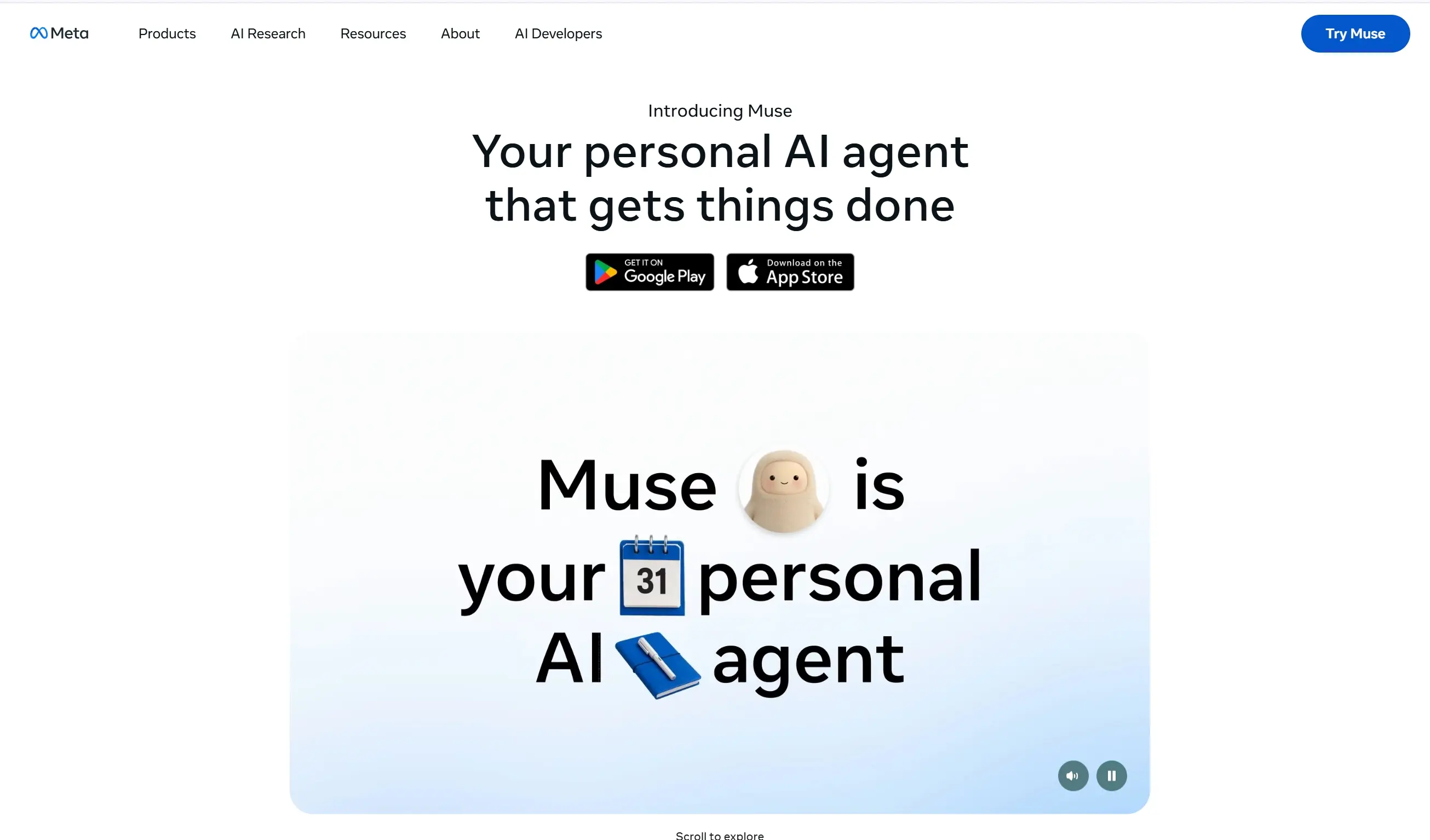 Muse – Meta推出的个人AI智能体助理