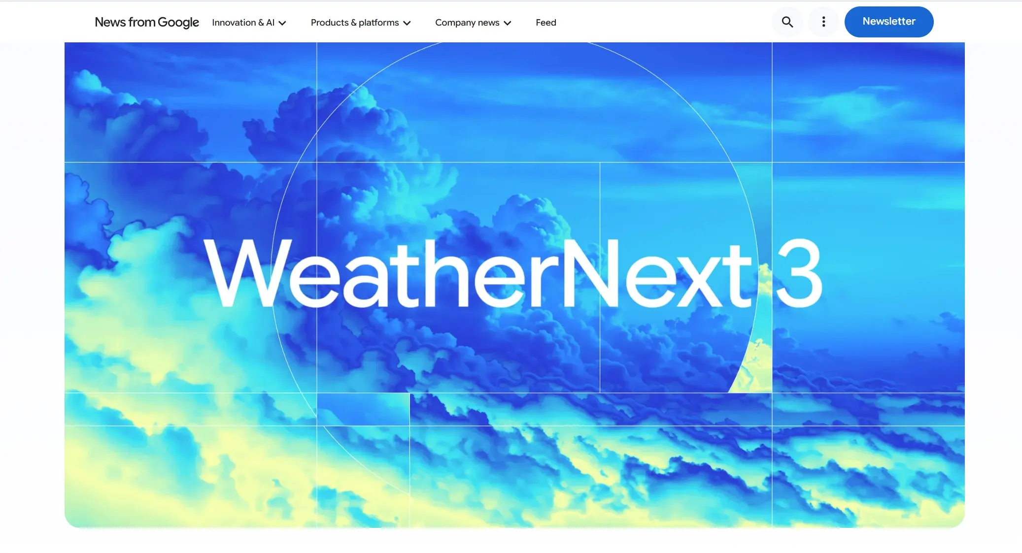 WeatherNext 3 – 谷歌 DeepMind 推出的全球 AI 天气预报模型