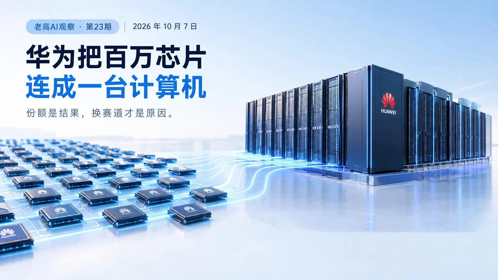 华为昇腾百万芯片互联AI算力集群：从384卡、25.6万卡扩展至百万颗处理器