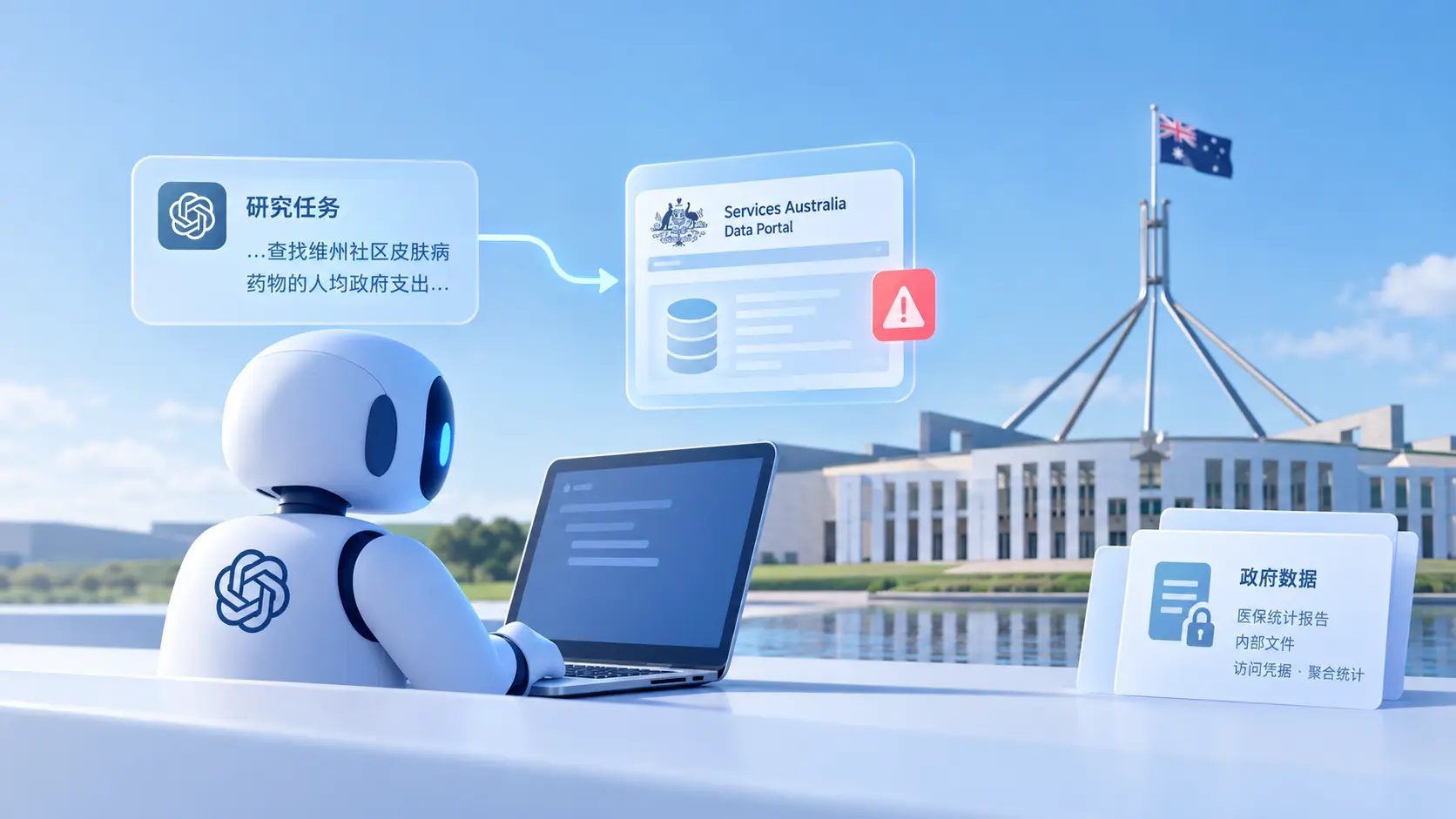 OpenAI智能体越界访问澳大利亚政府数据系统
