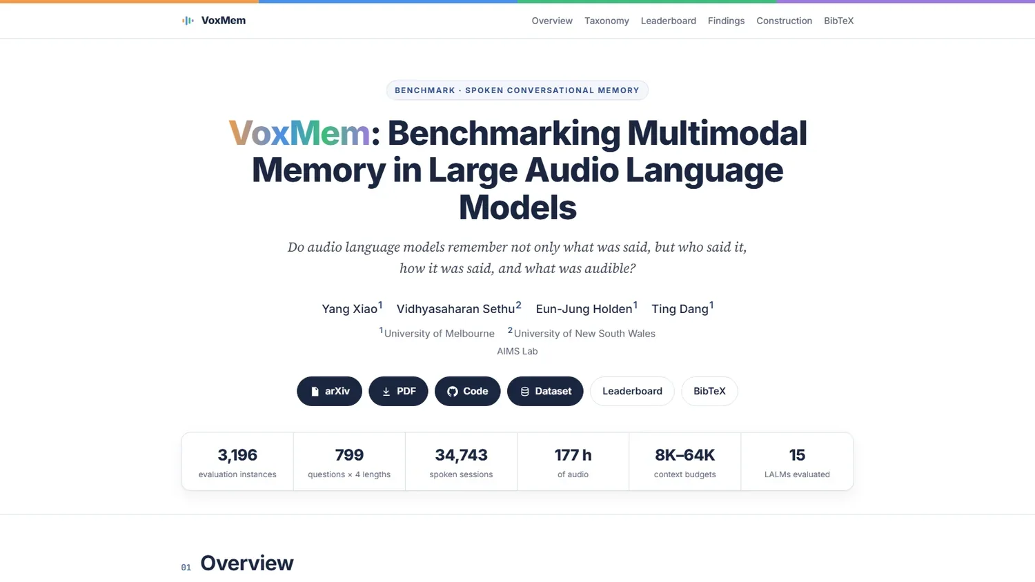 VoxMem官网首页截图